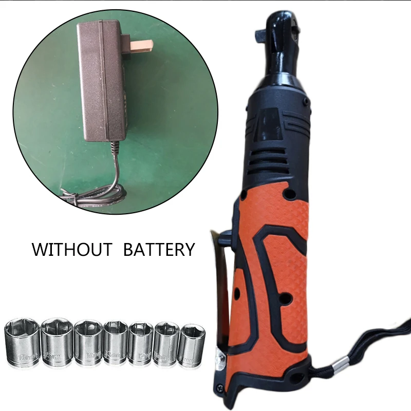 

3/8 Right Angle Cordless Electric Ratchet Wrench Socket Rechargeable Power Tool