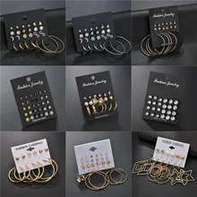 ZORCVENS новая горячая Маленькая серьга Комплект сережек для женщин Девушка панковая заклёпка серьги набор личности вечерние ювелирные изделия мода Brincos