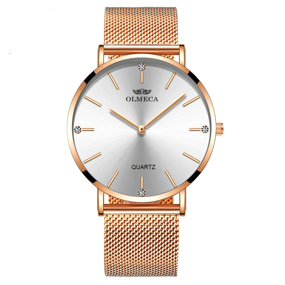 Relogio Feminino модные брендовые Роскошные ультра тонкие кварцевые часы женские с