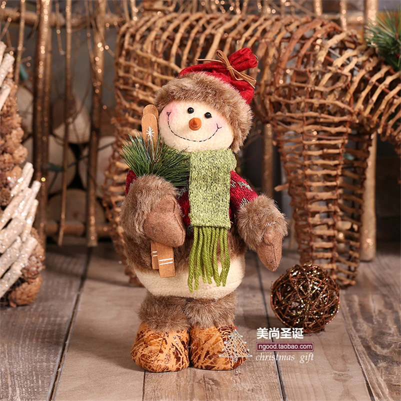 Санта-Клаус, снеговик, Рождественская елка, украшения, стоящая фигурка Navidad, рождественские куклы, Рождественское украшение, детский подарок на год