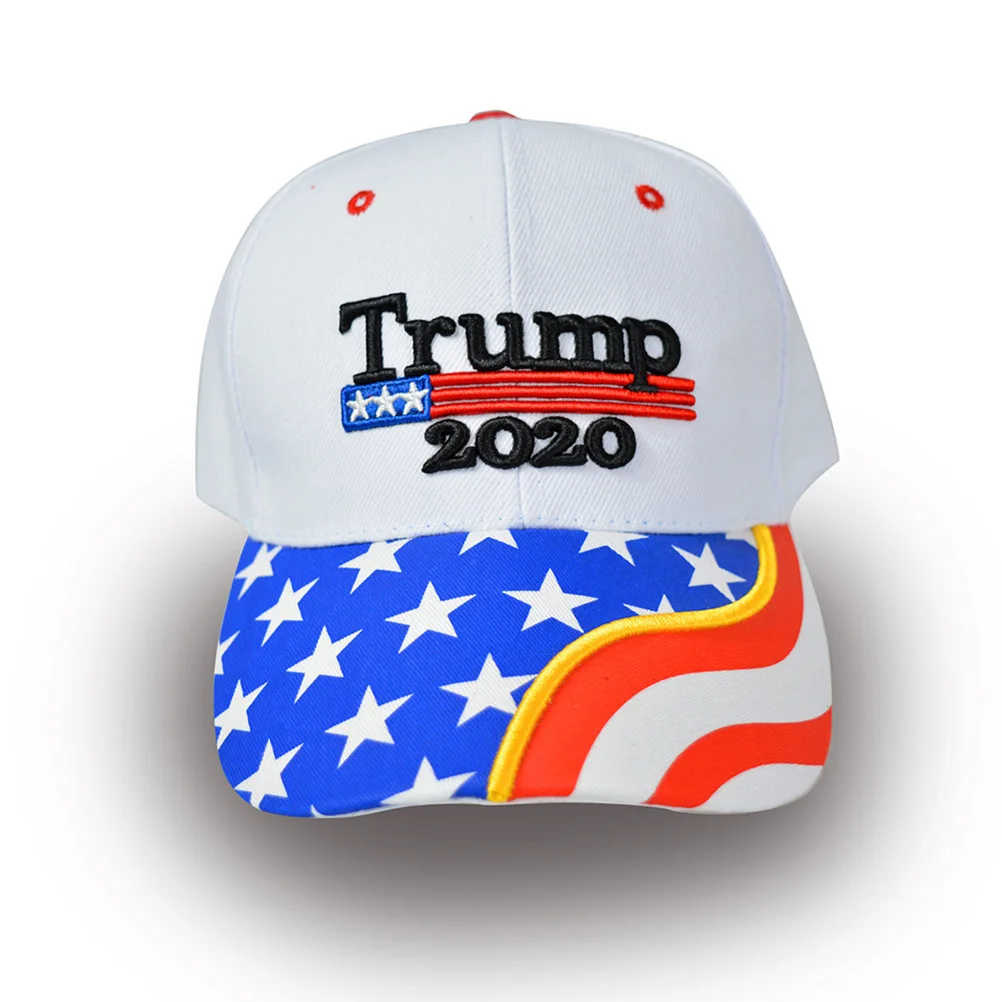 

2020 Trump Hat 3D Embroidery Baseball Cap Adjustable Stylish Trump Cap Multi-purpose Multicolor Fashion Canvas Baseball Cap #20