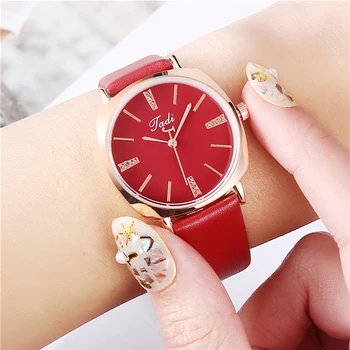 

Fashion Exquisite Analog Watches Hot Selling Temperament Women Watches Creative Leather Quartz Watches Montre Femme