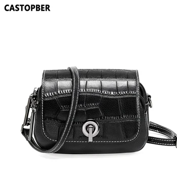 

New Women Small Crossbody Bag Cow Genuine Leather Messenger Crocodile Pattern Alligator Bags Ladies Mini Purse Fashion Desinger