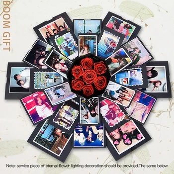 

Hot Creative Photo Album Box Explosion Surprise Love Scrapbook Gift For Anniversary Valentine Birthday Wedding DIY Album Box