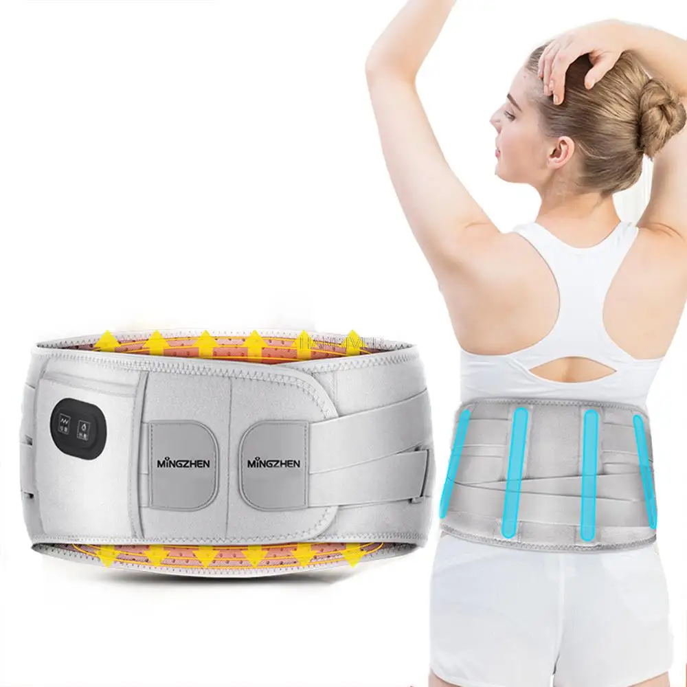 

Rechargeable Waist Heating Massager Hot Compress Vibrate Warm Belt Relieve Fatigue Relax Muscle Waist Physiotherapy