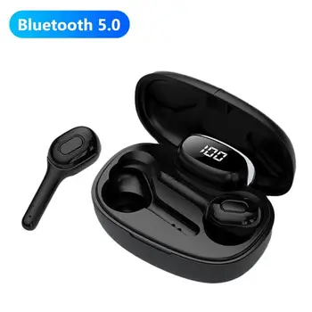 

T9s TWS Bluetooth 5.0 Wireless Earphone Headphone Digital Display Sports Wireless Headphones Waterproof In-ear Hedaset Earbuds
