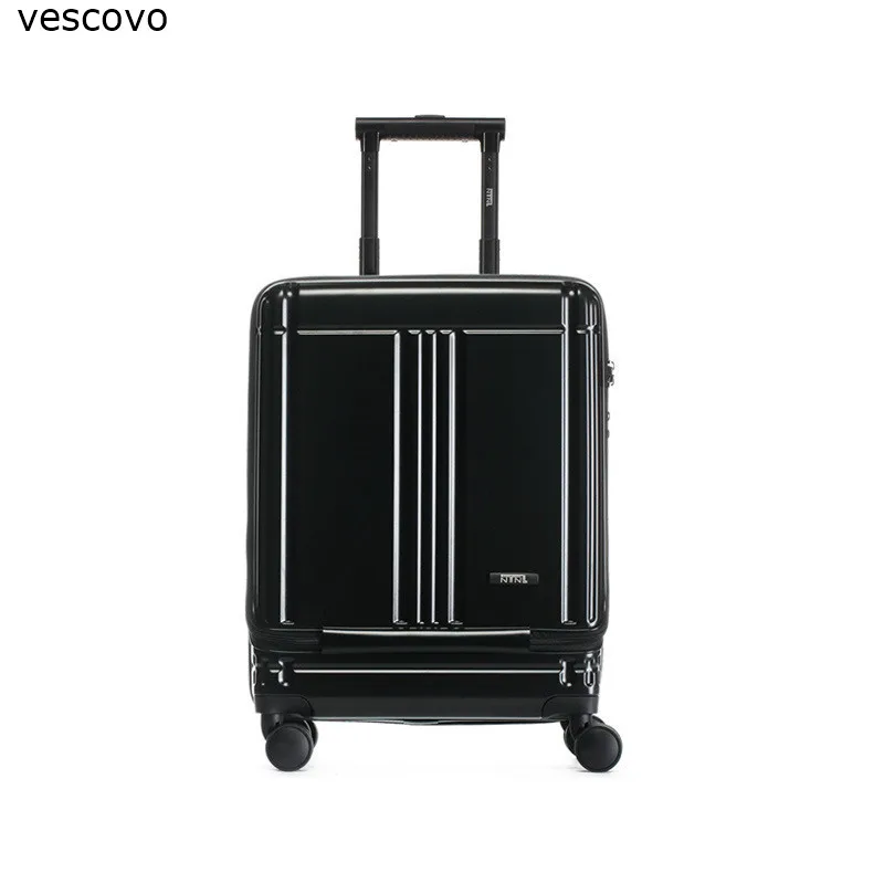 Vescovo, 20 дюймов, высококачественный багаж на колёсиках, Спиннер, кабина для ноутбука, тележка, чемодан на колесиках для мужчин и женщин, чемодан с кодовым замком