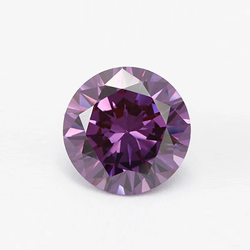 1.0~10.0mm AAAAA Various Color Loose Cubic Zirconia Stone Round Brilliant Cut CZ Stone Synthetic Gems For Jewelry Free Shipping
