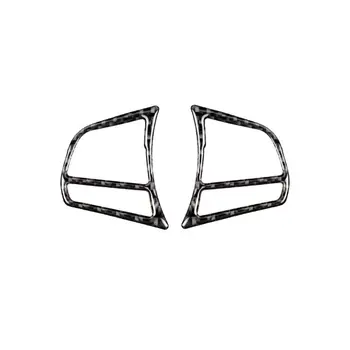 

2 Carbon Fiber Steering Wheel Interior Accessories Strip For BMW 1 3 4 Series