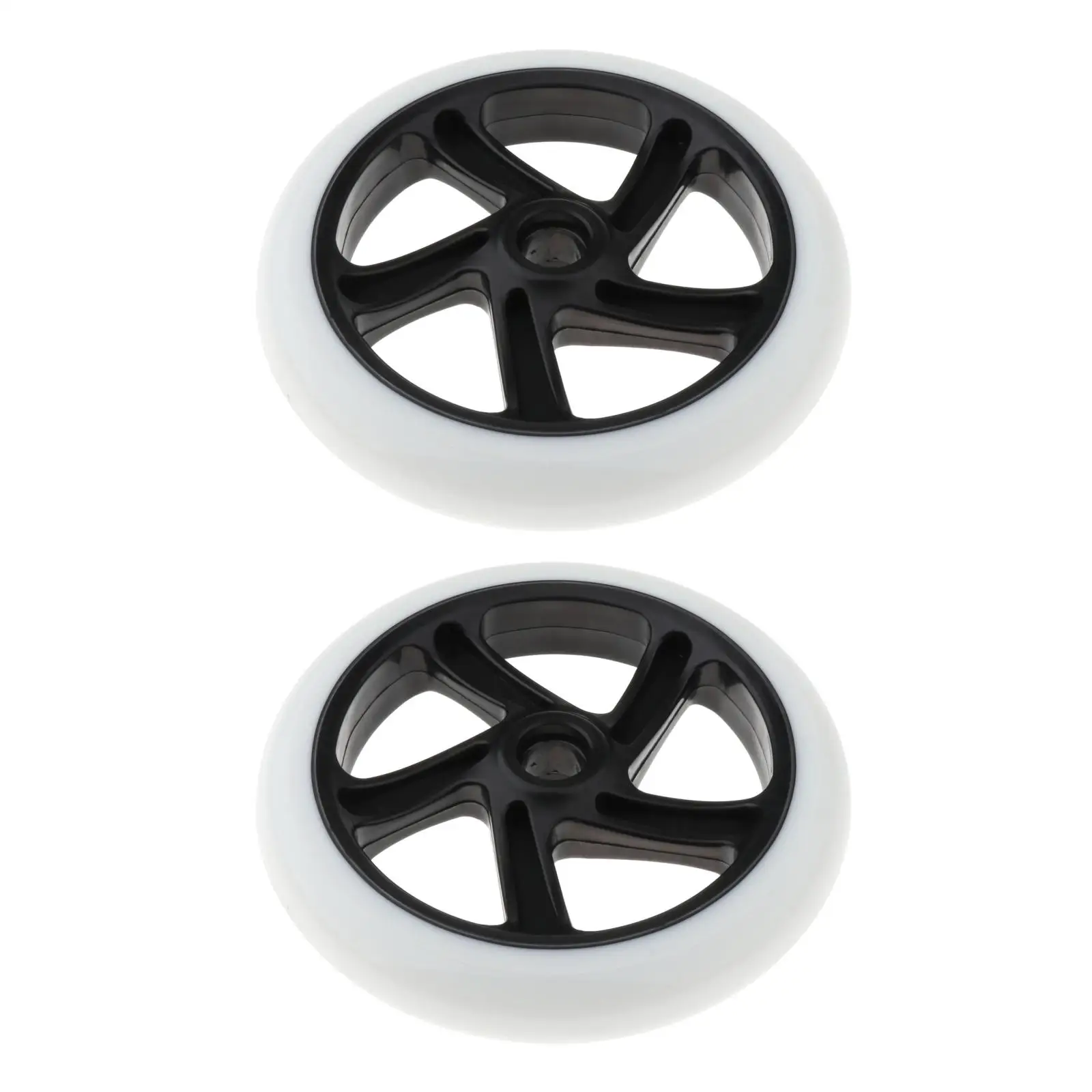 2 Pcs Scooter Wheels Kick Scooter Pro Stunt Wheels Accessories Sport Scooter Front Rear Wheel Replacement Parts