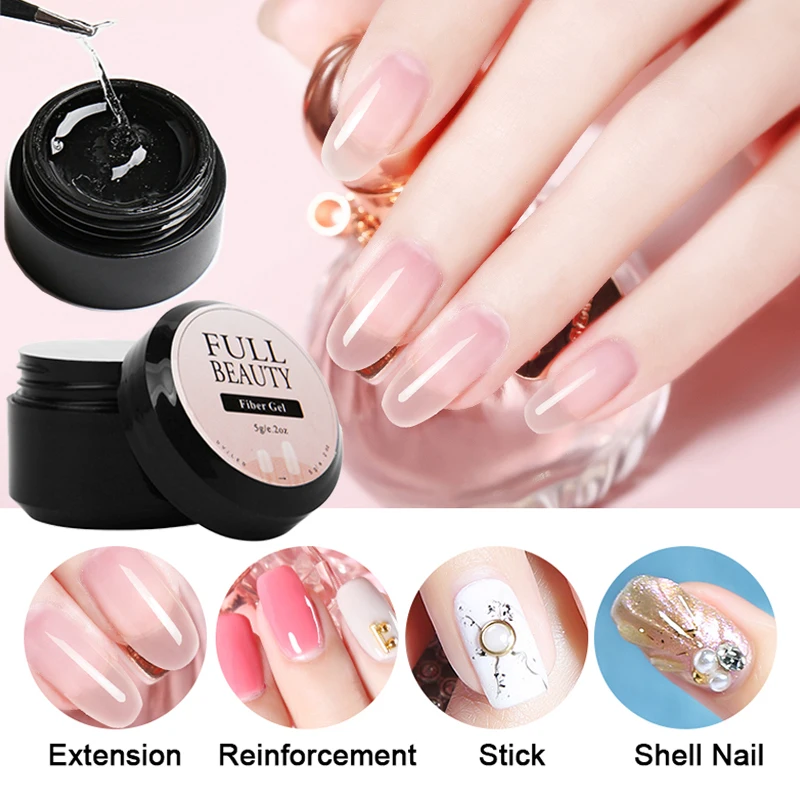 Nail Fiber Uv Gel Polish Fiberglass Extension Building Nail Gel Repair