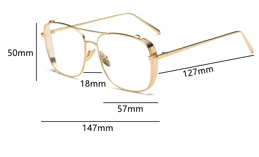 Большие Квадратные прозрачные линзы, Золотая оправа для очков, женские прозрачные очки, оптические очки для близорукости, роскошные Брендовые очки