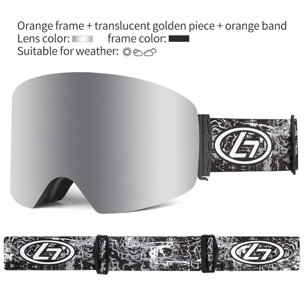 Новые противотуманные двухслойные лыжные очки UV400 маска лыжная с большими