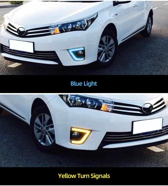 Conjunto De Parrilla Inferior Delantera Y Luces Antiniebla LED Y Cubiertas De Lámparas Antiniebla Para Toyota Corolla SE XSE 2017 2018 2019 Parachoques Delantero Inferior Parrilla LED Diurna Juego De