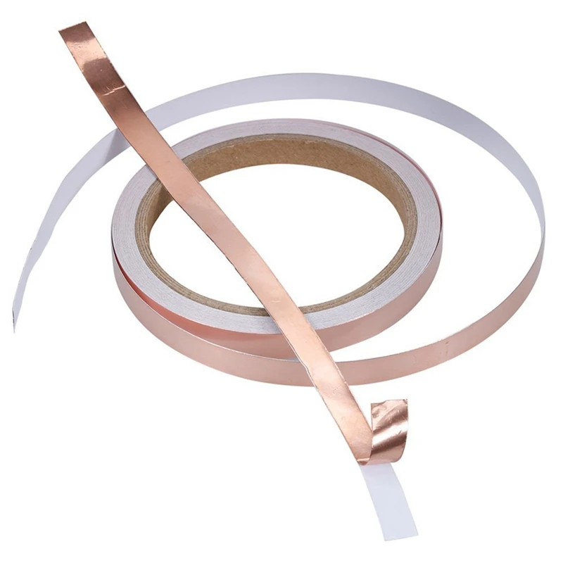 3*10M Copper Foil Tape with Conductive Adhensive EMI Shielding Conductive Adhesive for Stained Glass,Paper Circuits,Electrical R