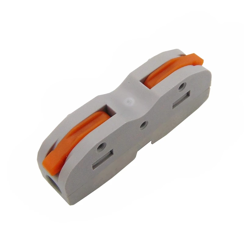 Компактный проводной разъем проводки, проводниковый блок 0,08-2.5mm2 214 218 222 412 222 413 222 415 SPL-2 3 - Цвет: Серебристый