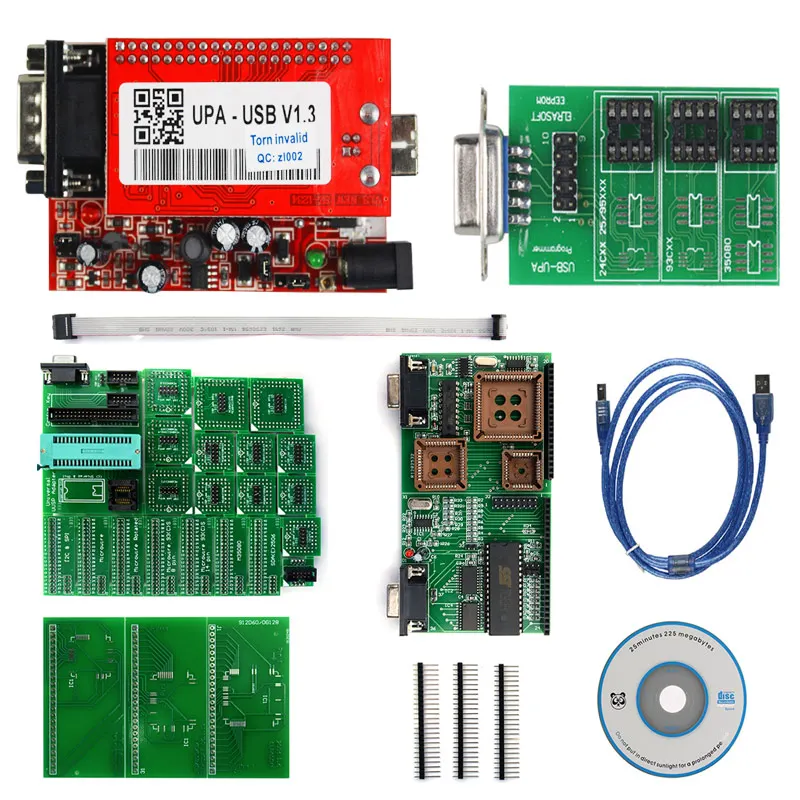 UPA Usb программатор диагностический инструмент UPA-USB ECU Программатор UPA USB V1.3 полный адаптер A B чип тюнинг инструменты последовательный программатор