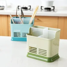 Kitchen Storage Rack Chopstick Spoon Fork Tableware Organize Holder Large Hollow Draining Rack Best Price ZP7261703