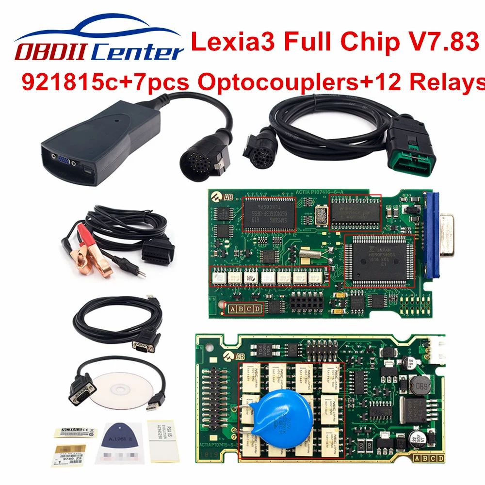Сканер диагностический автомобильный Lexia3 V7.83 PSACOM Bluetooth для Peugeot Citroen PSA COM заменяет