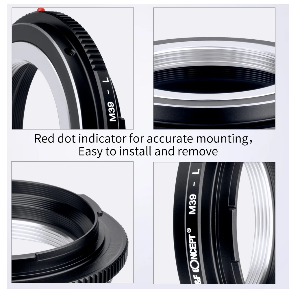 K&F Concept M39-L M39 Screw Mount Lens to L Mount Adapter