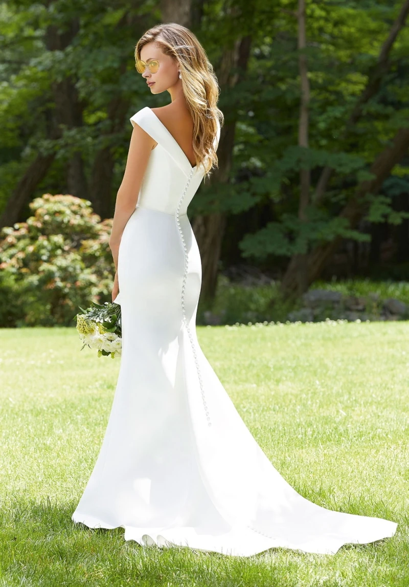 Fanweimei Shiny Mermaid Wedding Gown 