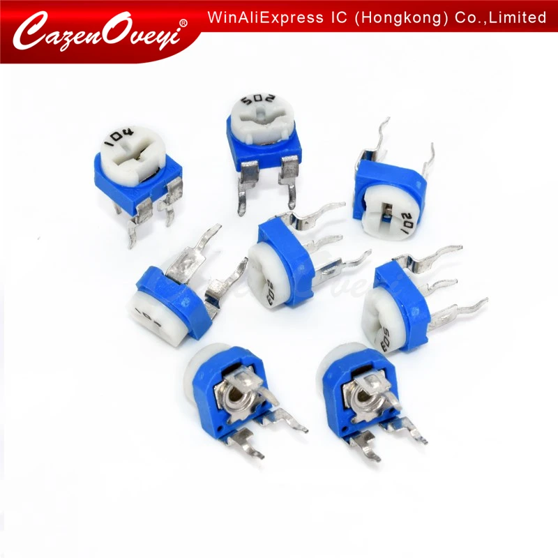 20pcs/lot RM065 RM-065 100 200 500 1K 2K 5K 10K 20K 50K 100K 200K 500K 1M ohm Trimpot Trimmer Potentiometer variable resistor |