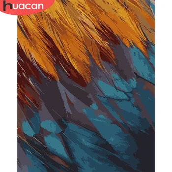 

HUACAN DIY Painting By Numbers Flower Drawing On Canvas Gift Pictures By Number Bird Kits Hand Painted Paintings Art Home Decor