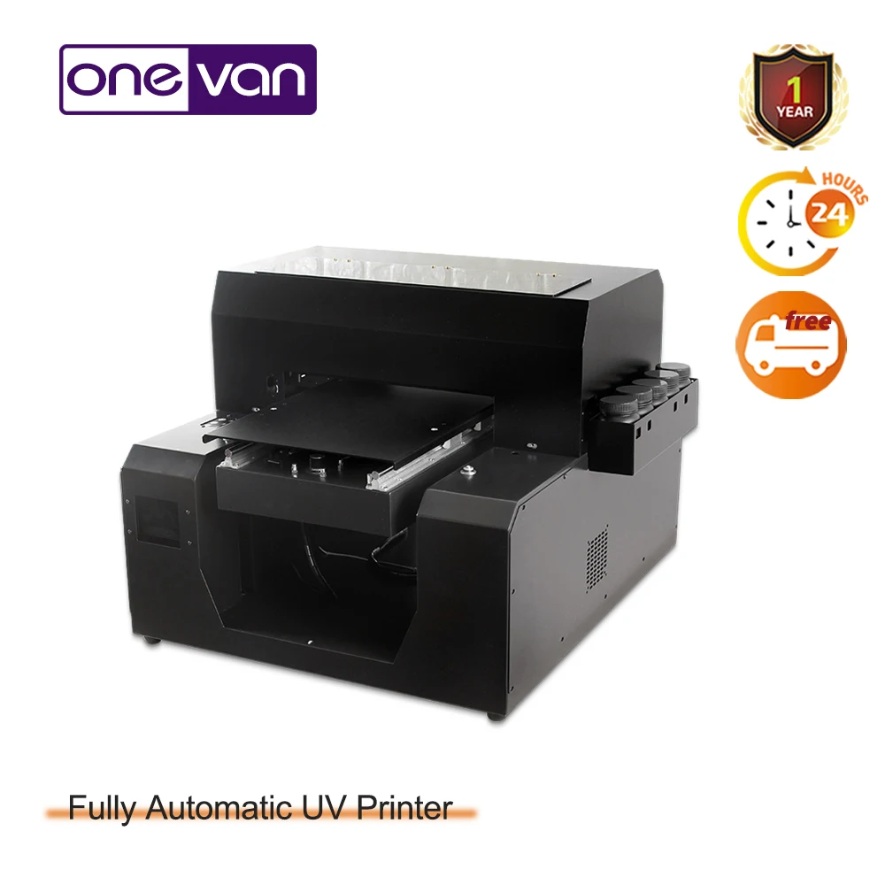 

Cylindrical A3 UV inkjet printer touch screen design multi-function for card/gift box/tile/metal printing
