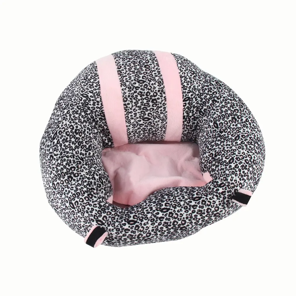 COZIME для младенцев, безопасная, надувное кресло, стул, обеденный диван, удобный, хлопок, плюшевые ножки, для кормления, портативное, для младенцев - Цвет: leopard pink 40x45cm