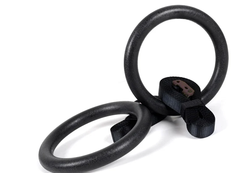 28 мм ABS гимнастические кольца подтягивающие фитнес-спортзал кольца для силовых тренировок тренировка Кроссфит Регулируемый черный