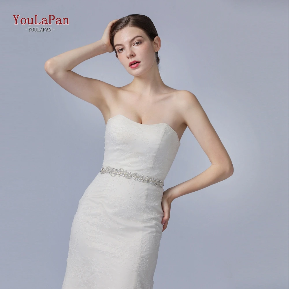 YouLaPan SH266 горный хрусталь для отделки, Аппликации, сатиновые пояса для невесты, стразы, блестящий свадебный пояс