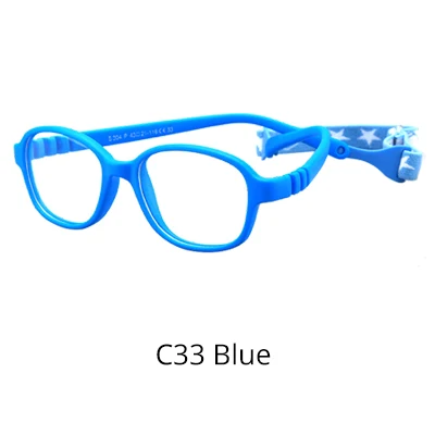 Blue Солнцезащитные очки для детей, анти-синий светильник, блокировка, детские очки для девочек, оптическая оправа, прозрачные линзы, UV400, антибликовый фильтр, 0-4 - Цвет линз: Blue