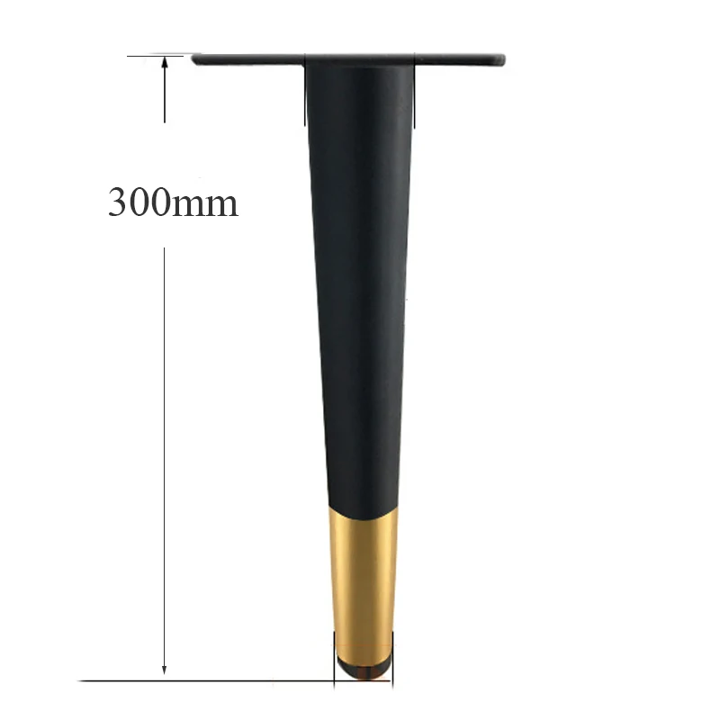 height300mm zhi Набор из 4 шт.) мебель высокий ноги железный шкаф стол диван для ножек стула золотистый и черный H = 120/150/200/250/300/350 мм - Цвет: height300mm zhi