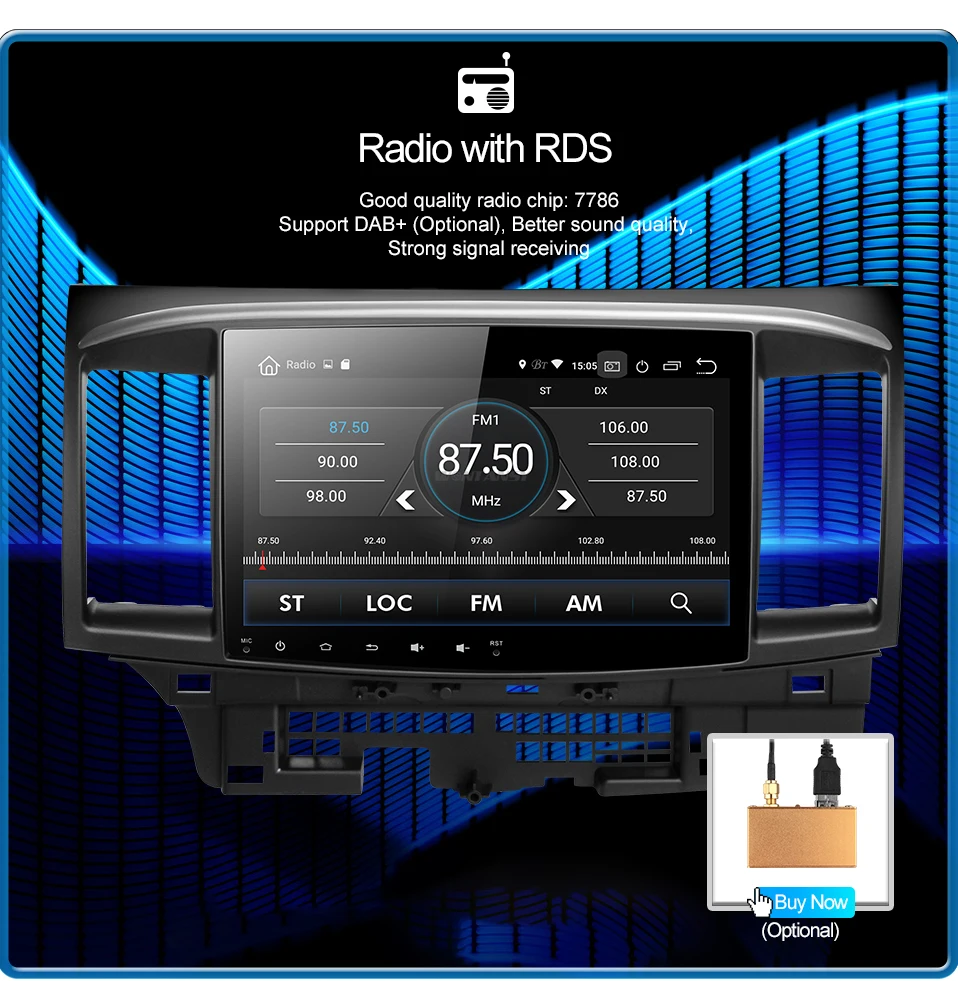Android 9,0 PX30 автомобильный DVD для Mitsubishi Lancer 2005- с 10,1 дюймов 2 DIN gps Радио Видео плеер восемь ядер автомобильная навигация
