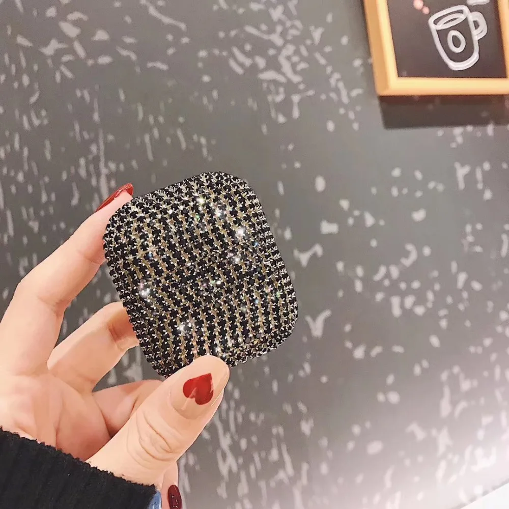 Shiny Diamond Case For Airpods 2 1 Cover Wireless Bluetooth Earphone Luxury Bling Girly Case For Airpods 1 2 Fundas Charging Box (6)