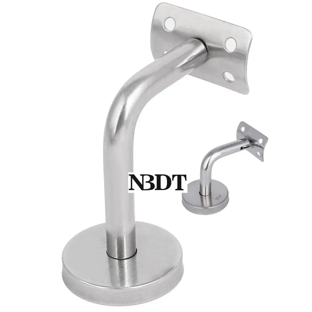 

8Pcs 304 Stainless Steel Wall Mount Handrail Guardrail L-Shaped Support Bracket Adjustable Tray With Screw and Anchor