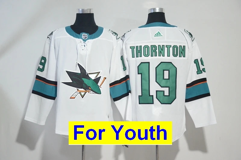 Детская Молодежная одежда Сан-Жозе Брент Бернс Erik Karlsson Joe Thornton Logan от кутюр Joe Pavelski Evander Kane - Цвет: as photo
