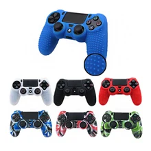 8 цветов Противоскользящий Силиконовый чехол для sony playstation Dualshock 4 PS4/Pro/тонкий контроллер аксессуары и ручка