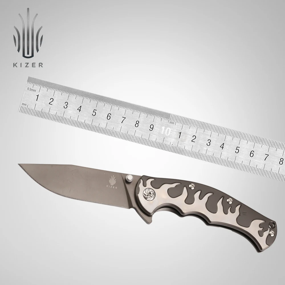 Тактический нож Kizer, складной карманный нож, высококачественные стальные инструменты для кемпинга - Цвет: KI4447A1