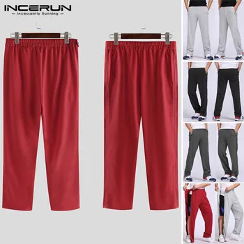 

Men Running Swearing Pants Jogging Sweatpants Basketball Soccer Bottoms Male Gym Training Sport Trousers Joggings INCERUN