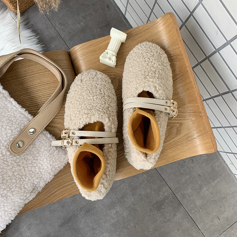 Сезон осень зима Новые модные женские туфли Обувь в горошек для вождения Женская