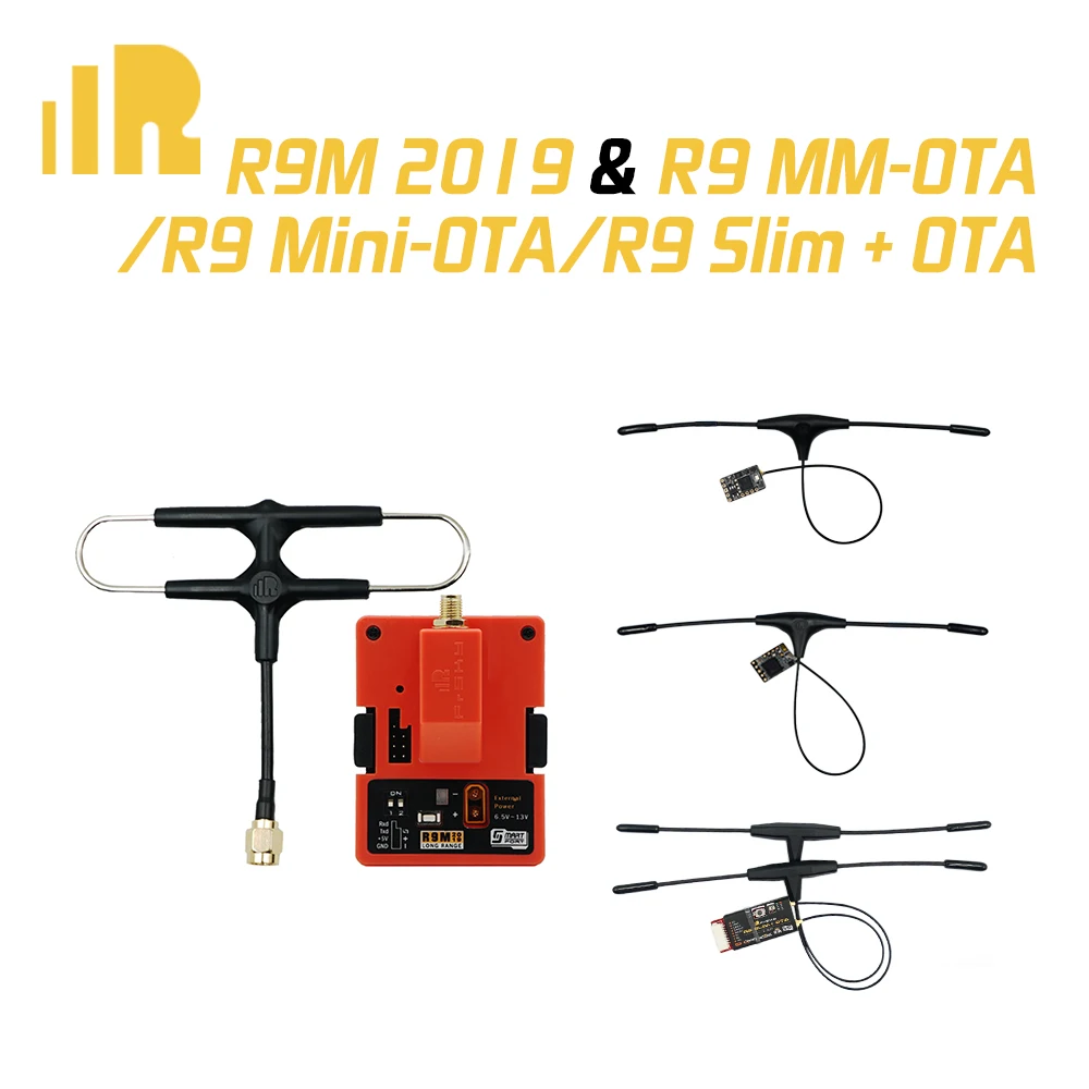 

FrSky R9M 2019 Module w/ R9MM R9Mini R9 Slim+ OTA Receiver w/ Super 8 and T antenna for rc drone FCC