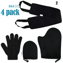 4 шт./компл. автозагар Митт аппликатор комплект отшелушивающий Ванна Полотенца для удаления масла солнцезащитный Спа задней части перчаток лосьон Аппликаторы HJ