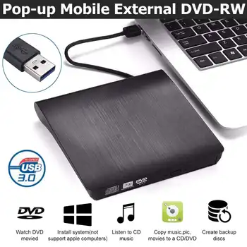 

USB 3.0 Slim External DVD RW CD Writer Drive Burner Reader Player Optical Drive USB/Type-c For Laptop PC DVD Burner DVD Portatil