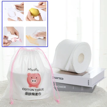 

Remover Face Towel White 1 Roll Strong water absorption Disposable Portable