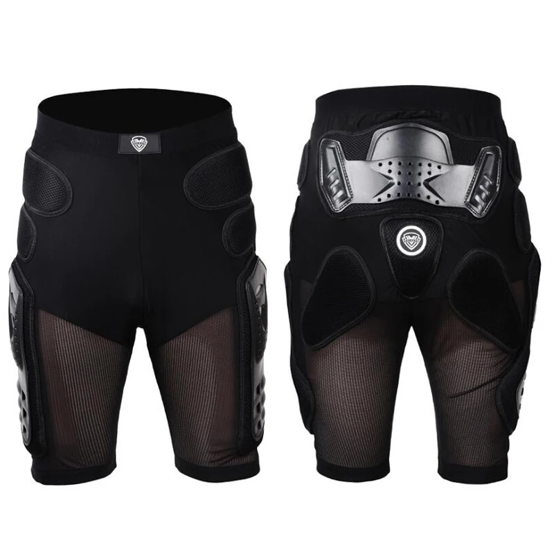 SULAITE Breathable Motocross Knee Protector Motorcycle Armor Shorts Skating Extreme Sport Protective Gear Hip Pad Pants