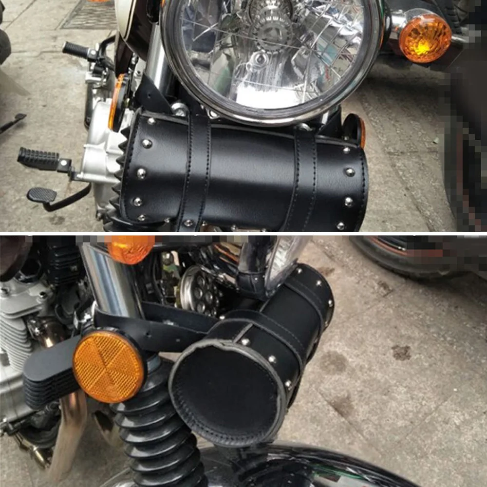 Универсальный мотоцикл седельные сумки кожа боковой инструмент багаж Хвост сумка для Harley