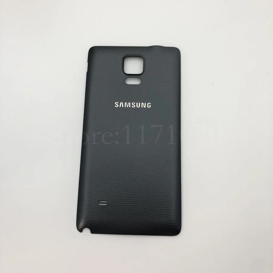 Для samsung Galaxy Note 4 N910 N910F N910V N910C N910G N910A N910P чехол для телефона задняя крышка батареи Корпус задняя панель - Цвет: black