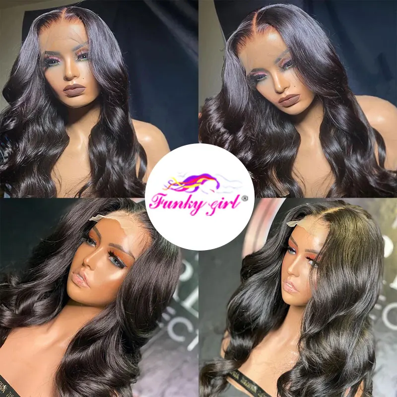 Natural Black Body Wave Brazilian Remy Human Hair Wig With Transparent Lace Front For Women Lace Wig Body Wavy Human Hair Wigs human hair wig lace front wig human hair wigs front lace wig