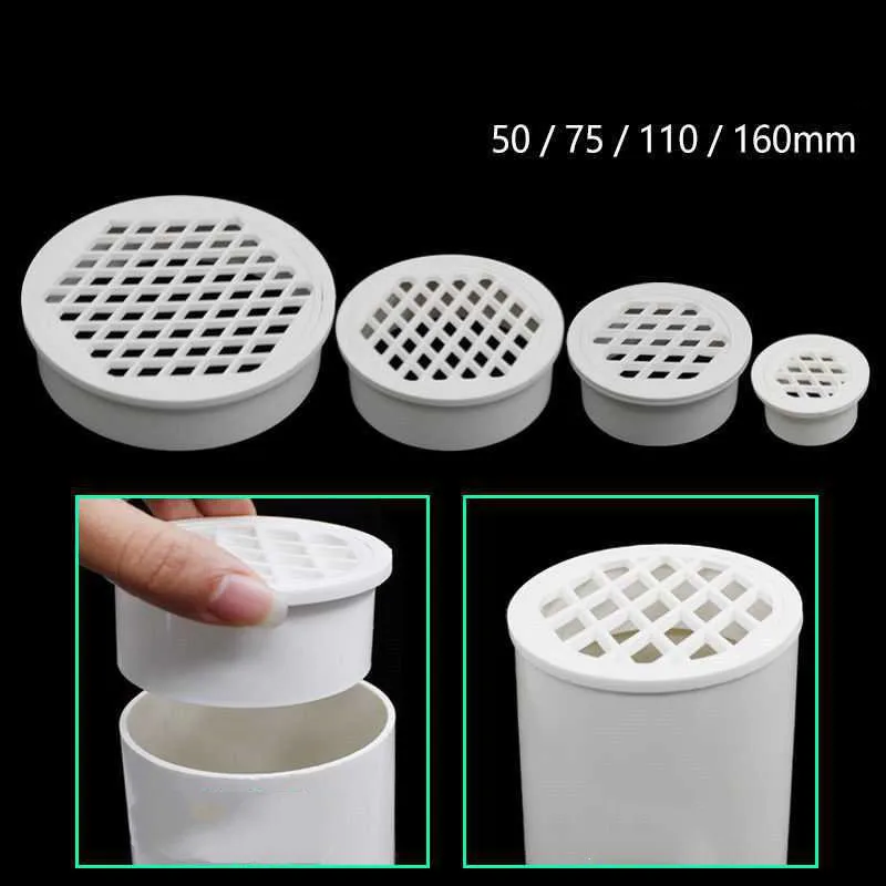 Round floor drain balcony roof Deodorant anti-blocking Insertion sewer pipe cover plug 50/75/110mm pipe engineering fittings Floor Drain Deodorant Floor Drain Floor Drain Filter Drain Pipe Plug